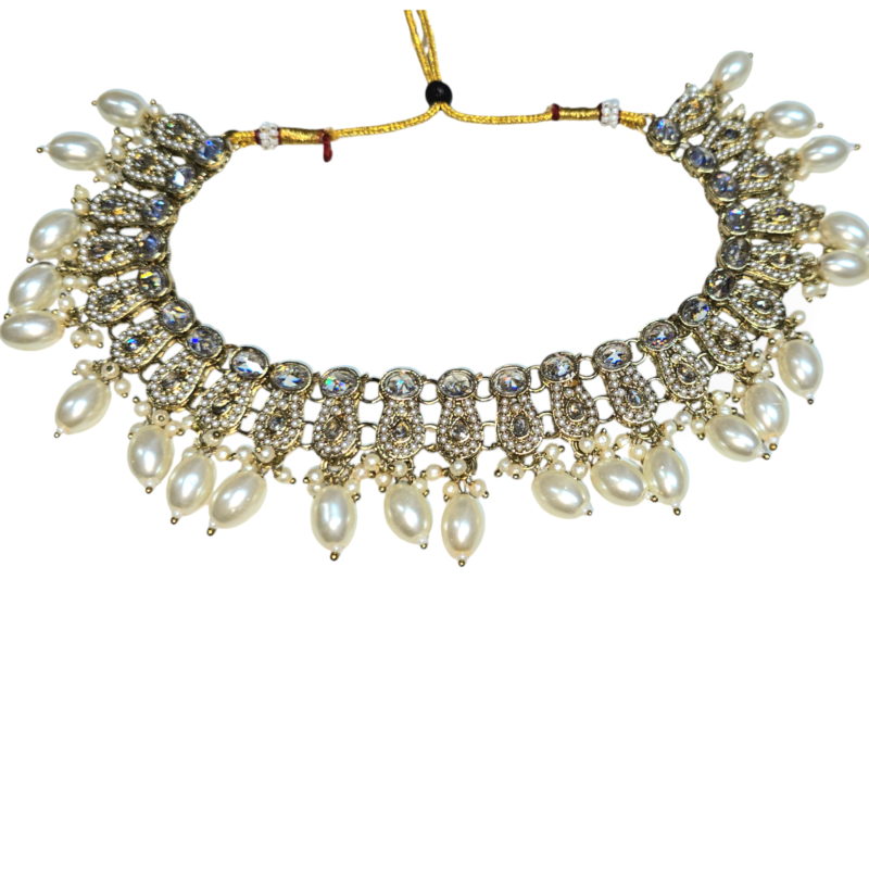 Wedding Collection Reverse AD Necklace| Reverse AD Wedding Jewelry| Traditional Reverse AD Necklace