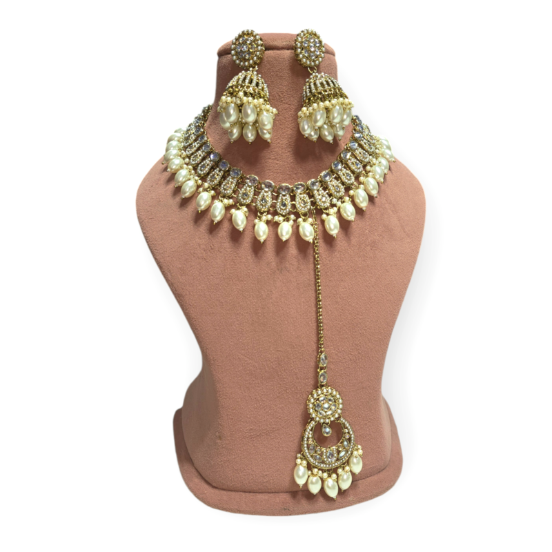 Wedding Collection Reverse AD Necklace| Reverse AD Wedding Jewelry| Traditional Reverse AD Necklace - Image 4