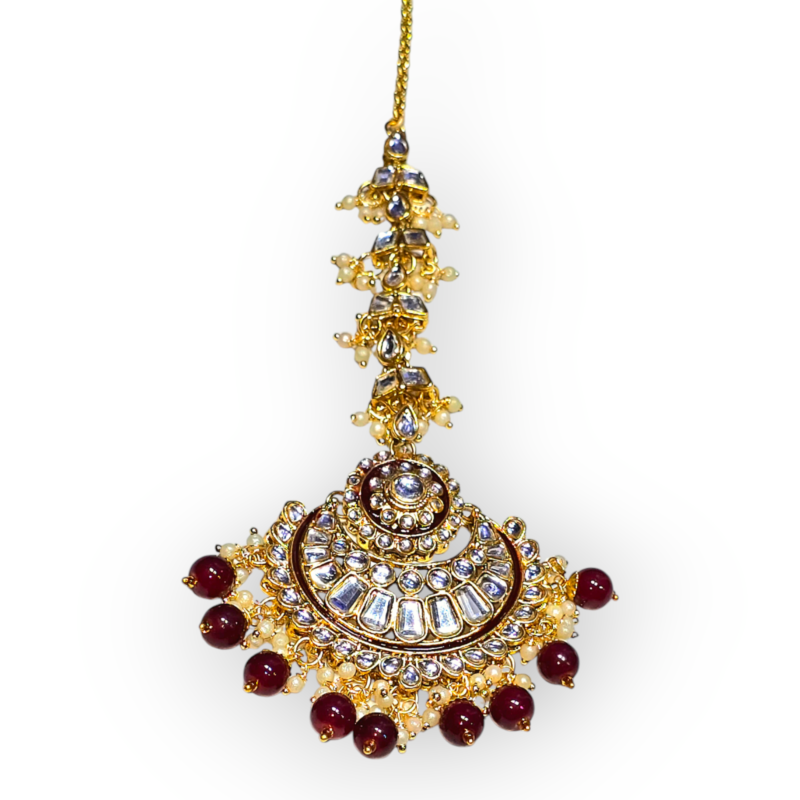 Wedding collection necklace| Choker Necklace | Bridal reverse ad necklace | Kundan Choker | Pearl Necklace - Image 10