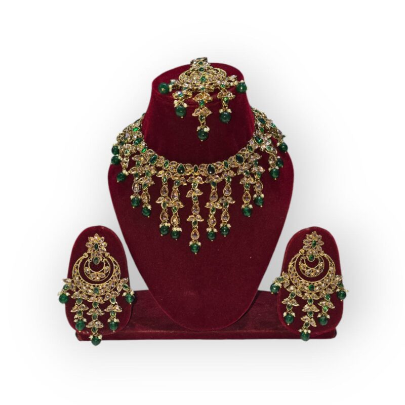 Wedding Collection Reverse AD Necklace| Reverse AD Wedding Jewelry| Traditional Reverse AD Necklace - Image 6
