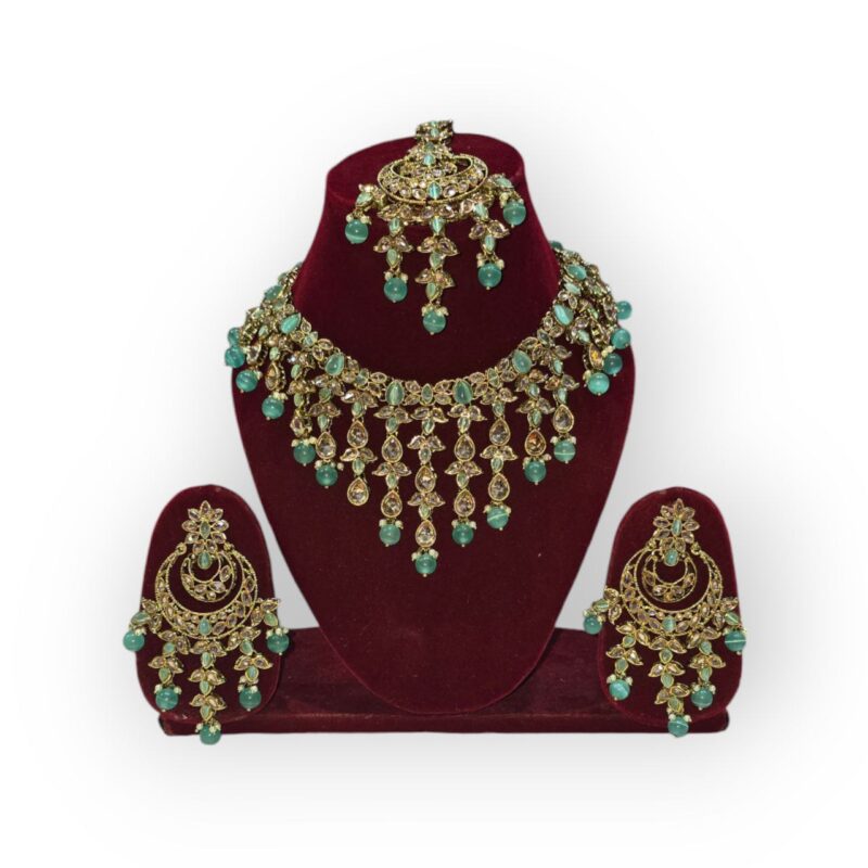 Wedding Collection Reverse AD Necklace| Reverse AD Wedding Jewelry| Traditional Reverse AD Necklace - Image 7