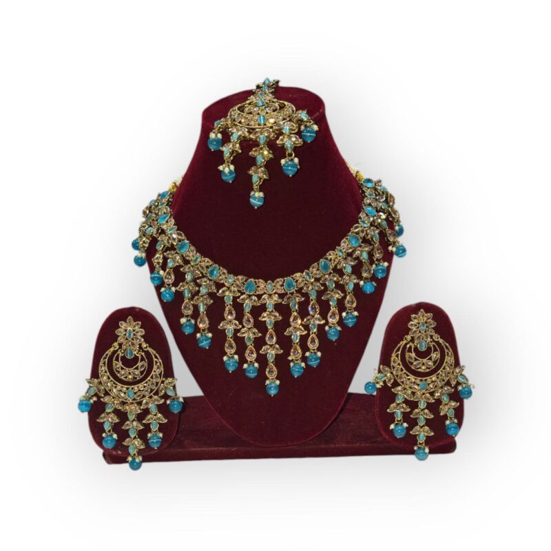 Wedding Collection Reverse AD Necklace| Reverse AD Wedding Jewelry| Traditional Reverse AD Necklace - Image 5