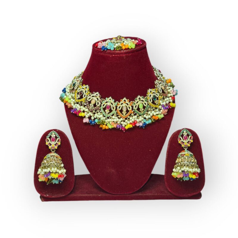 Pakistani jewelry Set, Indian jewelry Set , personalized jewelry , Necklace, Earrings - Image 5