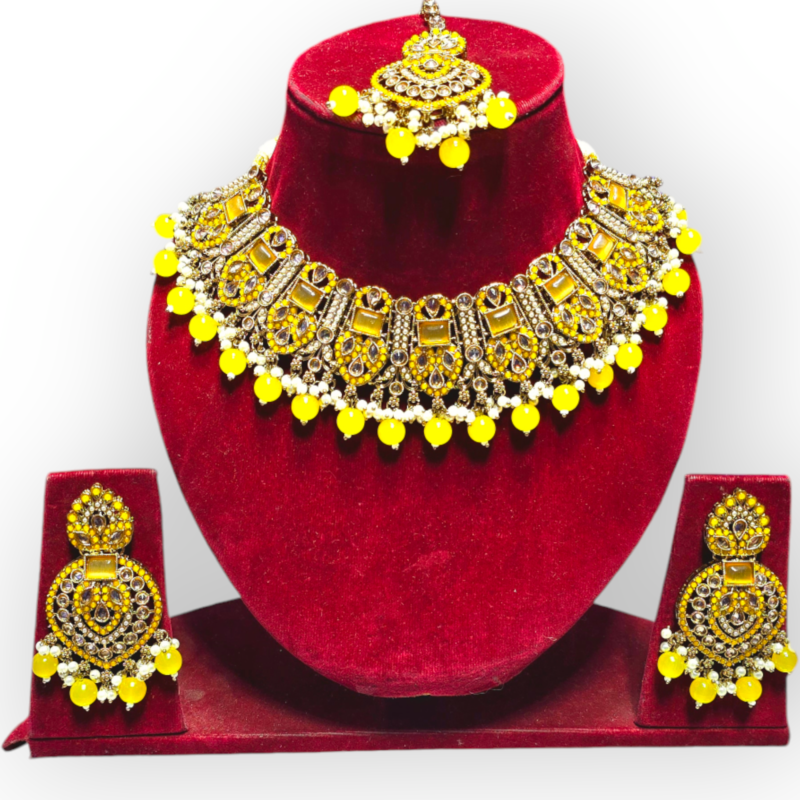 Elegant Antique Pakistani necklace Set/Pakistani bridal set with Jhoomer/ Passa/high quality jewelry - Image 10