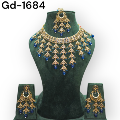 Wedding Collection Reverse AD Necklace| Reverse AD Wedding Jewelry| Traditional Reverse AD Necklace