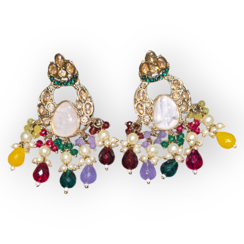 Pakistani jewelry Set, Indian jewelry Set , personalized jewelry , Necklace, Earrings and Maangtikka - Image 3