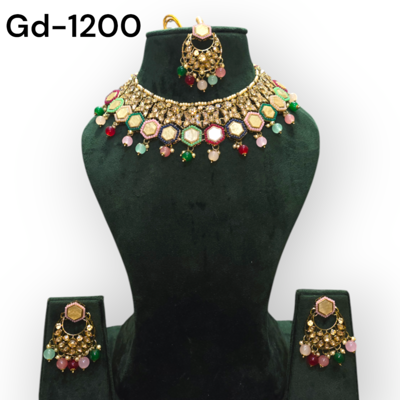 Pakistani jewelry Set, Indian jewelry Set , personalized jewelry , Necklace, Earrings - Image 4
