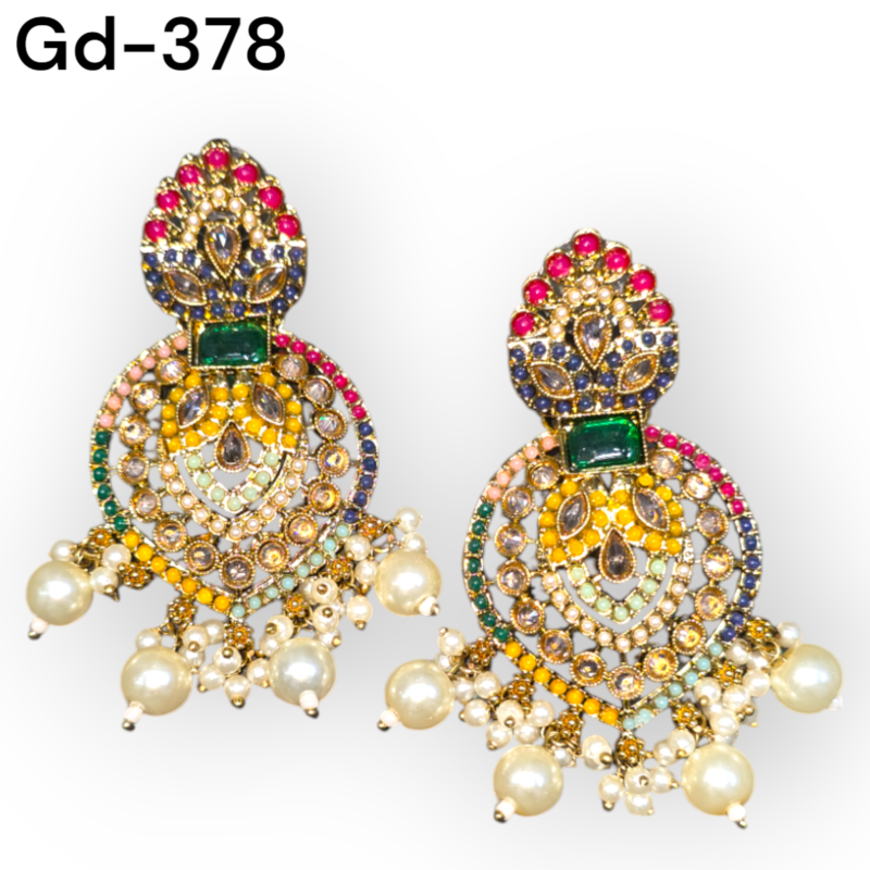 Indian stud Earrings Kundan Studs reverse ad Earrings Gold Indian Studs Sangeet Earrings Gold simple Earrings Jaggo Earrings