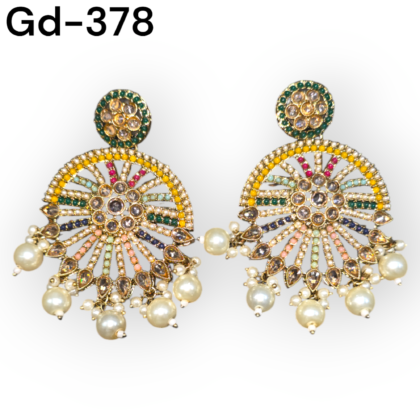 Indian stud Earrings Kundan Studs reverse ad Earrings Gold Indian Studs Sangeet Earrings Gold simple Earrings Jaggo Earrings