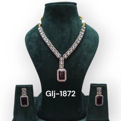 Moissanite Polki Long Necklace