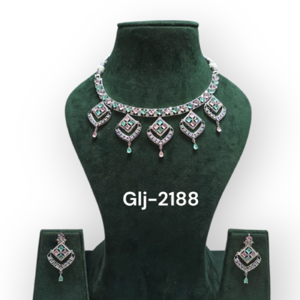 Necklace with Earrings Jewellery Set for Women Suited for Party, Wedding, Engagement